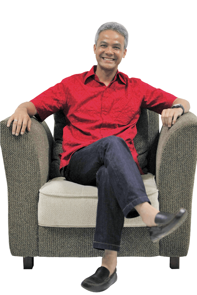 dok Ganjar Pranowo Gubernur Jawa Tengah  Berlari Kencang di tahun kedua  SOLOPOS 23 AGUSTUS 2014 HAL 3 UMUM